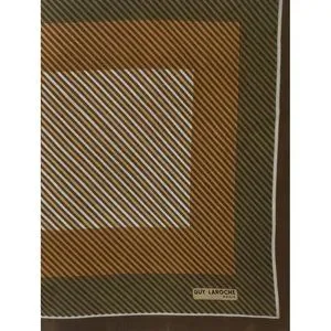 Foulard Authentique Guy Laroche En Soie 100% - Multicolore Géométrique - Vintage En Bon état